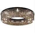 Round Crystal Ceiling Light Modern Luxury Elegant Sparkling Decorative Fixture 3d model