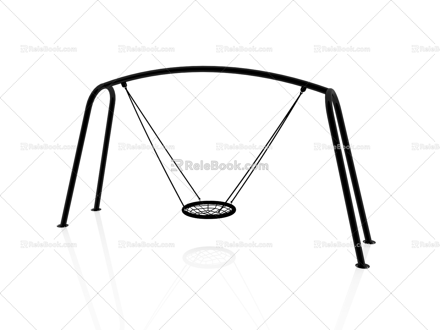 Children's Swing Swing Swing Outdoor Swing Venue Swing Swing Single Swing 3d model