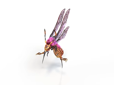 Fantasy Style Hummingbird Insect Mechanical Bee Fantasy Creatures Flying Insects Science Fiction Insects Mechanical Insects Fantasy Characters Fantasy Creatures Fantastic Birds 3d model