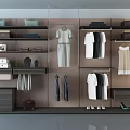 Modern Wardrobe Interior Design With Hanging Clothes Folded Garments Shelves Storage Boxes And Shoes
