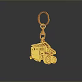 Stylish Copper Truck Keychain Fashion Accessory For Clothing And Bags
