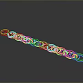 High Quality Hardware Tools Metal Chain with Interconnected Rings and Shiny Finish
