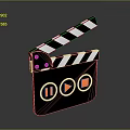 Cartoon Clapper 3d model
