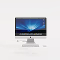 Sleek All in One Desktop Computer With Wide Screen Display Keyboard And Mouse