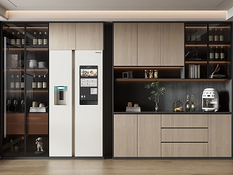 Home Wine Cabinet 3d model