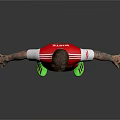 Arsenal Football Equipment Set With Red Jersey White Shorts Socks And Green Cleats