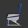 Blue Automotive Car Seat With Armrest And Fabric Upholstery Design