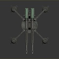 laser tower turret turntable sci-fi tower defense game tower defense sci-fi turret game turret game turret 3d model