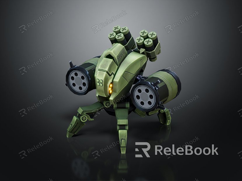 Modern Robot Tower Defense Robot Automatic Defense Robot model