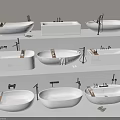 Modern Bathtub Collection Featuring Various Shapes Faucets And Towel Accessories