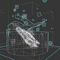 Dynamic Books Magazines 3D Display With Floating Pages And Digital Elements