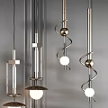 Modern Pendant Lights With Various Designs Including Spiral Spherical And Ring Shapes
