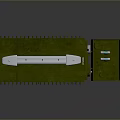Military Weapon Accessory With Green Casing Portable Handle Heat Sink And Open Small Compartment