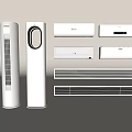 Modern White Air Conditioner Fans with Tower Wall Mounted and Ceiling Units