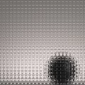 Modern Metallic Wall Surface With Grid Dot Hexagonal And Textured Patterns