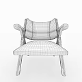Modern Leisure Chair With Wooden Frame And Gray Fabric Cushion Design