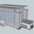 Modern Multi Storey Office Building With Glass Windows And Contemporary Facade