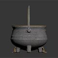 Gold And Silver Electric Cooker Pots With Handles And Decorative Patterns