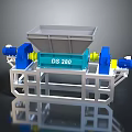 DS 280 Industrial Machine With Blue Yellow Components And White Base Frame