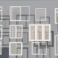 Various Window And Door Frame Designs With Different Architectural Styles
