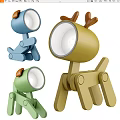 Cute Animal Designed Table Lamps Colorful Blue Green Yellow Decorative Lighting for Kids Room