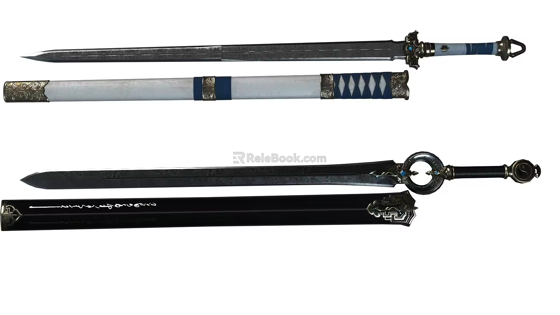 PBR Ancient Sabre Sword Ancient Sword Cold Weapon Sword Weapon Han Sword Chinese Swordsman Swordsman Xianxia 3d model