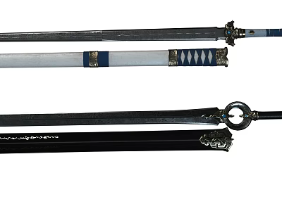 PBR Ancient Sabre Sword Ancient Sword Cold Weapon Sword Weapon Han Sword Chinese Swordsman Swordsman Xianxia 3d model