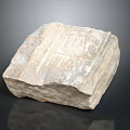 Ancient Stone and Wood Carving Artifact With HAN DYNASTY Inscribed Text
