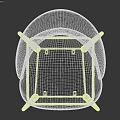 Light Gray Upholstered Bar Stool With Black Metal Legs Modern Design