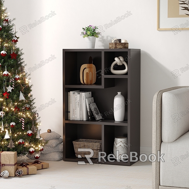 Italian Children's Storage Locker Side Cabinet Christmas Tree Atmosphere Sofa Ornaments model