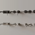 Contemporary Metal Wall Mounted Hooks And Handles In Modern Design Styles