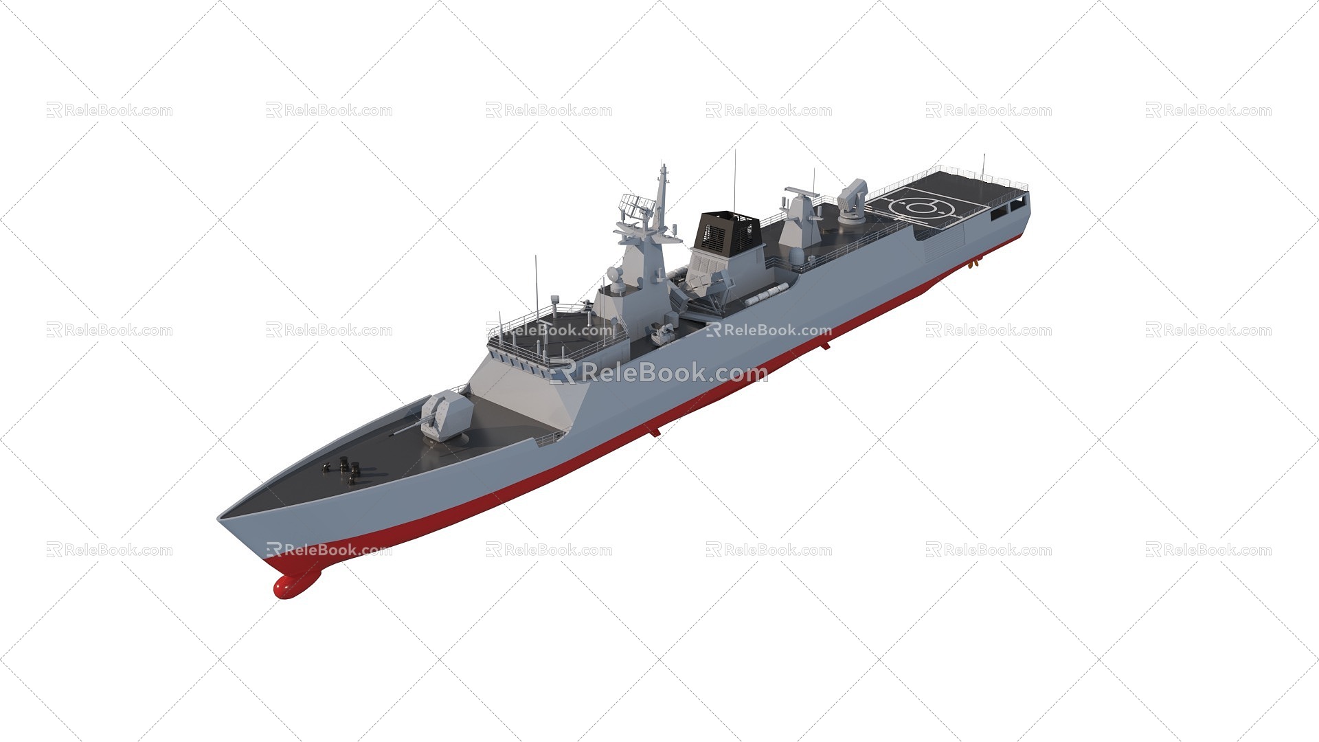 Type 056 frigate modern warship frigate 3d model