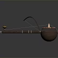 Traditional String Musical Equipment With Gourd Resonator Long Neck And Bow