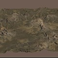 Mountain Mud Terrain Mountain Peaks Rocks Valley 3d model