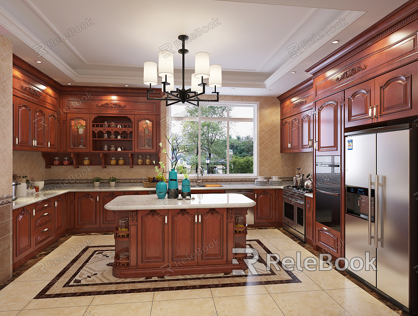 American kitchen kitchen cabinet model