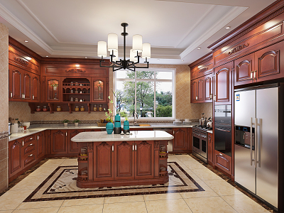 American kitchen cabinet model