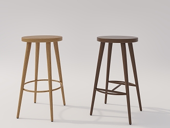 Silent Wind Bar Chair 3d model