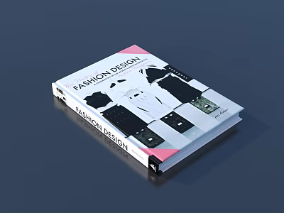 Fashion Design Book With Stylish Illustrations And Modern Cover Design 3d model