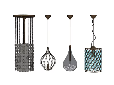Different Crystal Chandelier Designs With Decorative Hanging Light Styles For Home Decor 3d model
