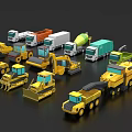 Electric Toy Construction Vehicles Including Trucks Excavators Bulldozers For Kids Play