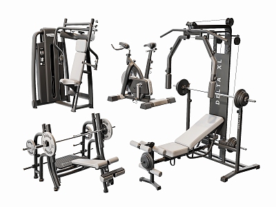 Modern Fitness Equipment model