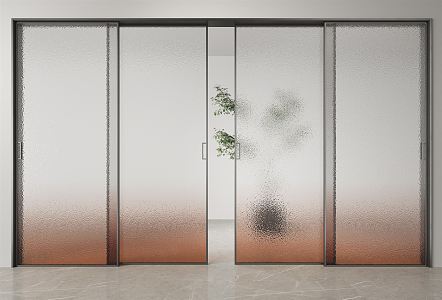 Modern sliding door 3d model