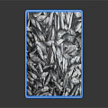 Blue Stackable Plastic Crate Filled With Fresh Silver Fish For Seafood Storage