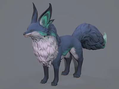 Modern Spirit Fox 3d model