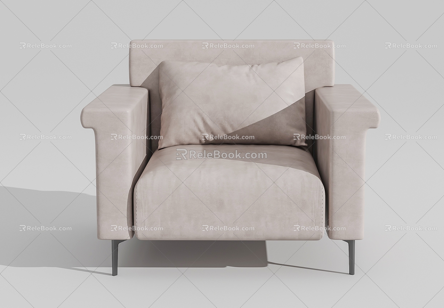 Single Sofa Leather Sofa Sofa Combination 3d model