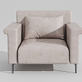 Single Sofa Leather Sofa Sofa Combination 3d model