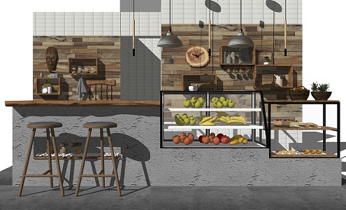 Industrial LOFT Cashier 3d model