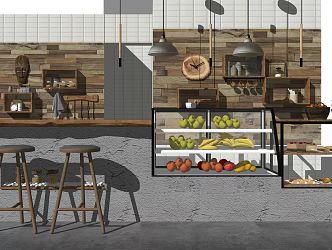 Industrial LOFT Cashier 3d model