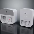 Modern White Smart Switch Socket Panels With Button And Socket Design