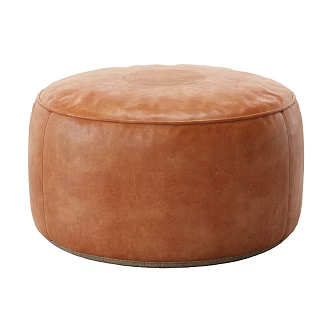 Modern Simple Sofa Ottoman 3d model